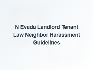 Nevada Landlord Tenant Law Neighbor Harassment Guidelines