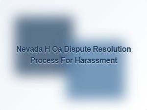 Nevada Hoa Harassment Dispute Resolution Process