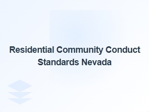 Residential Community Conduct Standards Nevada